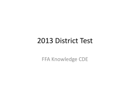 2013 District Test - Mid