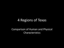 4 Regions of Texas
