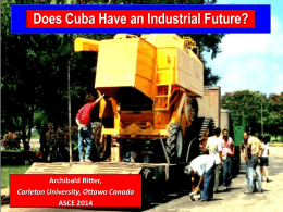Does Cuba Hava an Industrial Future