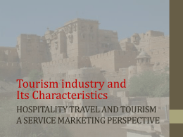 Marketing in tourism and hospitality