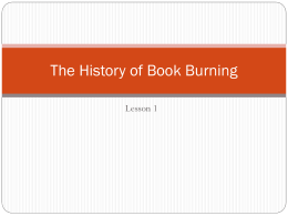 The History of Book Burning