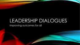 Leadership Dialogues Presentation