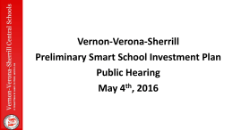 SMART Schools Bond Act Public Hearing - Vernon-Verona