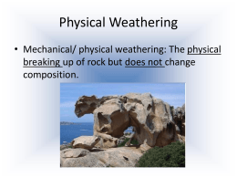 mechanical and chemical weathering