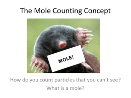 The Mole Counting Concept