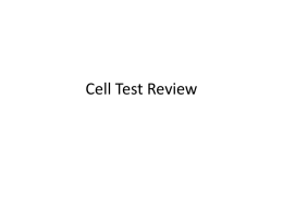 Cell Test Review