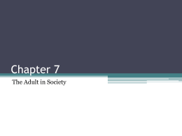 Chapter 7 Adult in Society geo