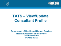 TAT Consultant Profile