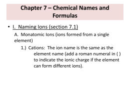 Chapter 7 * Chemical Names and Formulas - Zinonechem-mcc