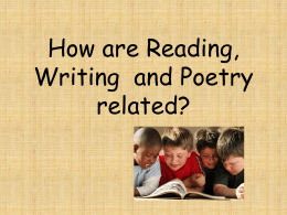 How are Reading and Poetry related?