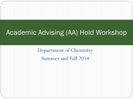 Slide 1 - USF :: Chemistry Department