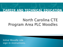 North Carolina Instructional Management - RCSCTE