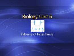 Biology-Unit 1 - Blue Valley Schools