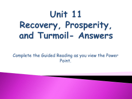 Unit 11 Power Point Notes