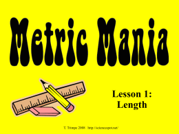 metric measurements.length.mass.volume