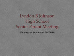 Senior parent meeting