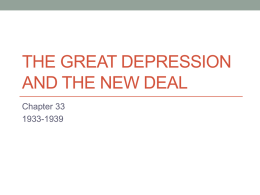 The Great Depression And the New deal