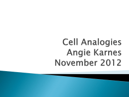 Cell Analogy PowerPoint