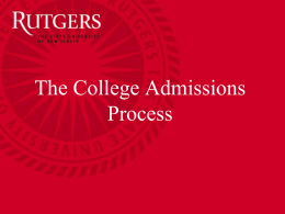 Rutgers_college_admissions_advice for Sterling High School 2015