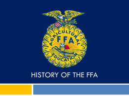 History of the FFA