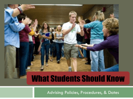 What students should know