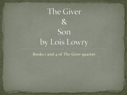 The Giver and Son ppt