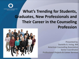 What`s Trending for Students, Graduates, New Professionals