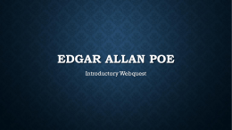 Edgar Allan Poe Webquest