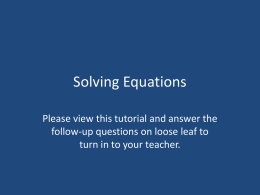Now-Next Equations