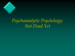 Psychoanalytic Psychotherapy - Perfectionism and Psychopathology