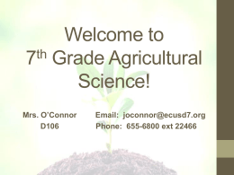 Intro to Class PPT (7th Grade)