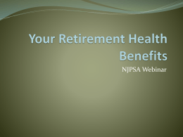Retirement Health Benefits Webinar