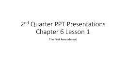 Civics PowerPoint Presentation 2nd Quarter