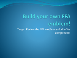 Build your own FFA emblem!