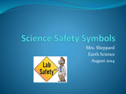 Science Safety Symbols Power Point