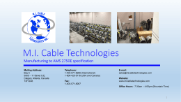 document - MI Cable Technologies, Inc.