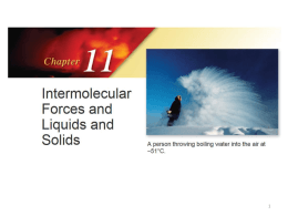 Chapter 11.1-3-Intermolecular Forces