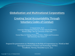 Globalization and Multinational Corporations