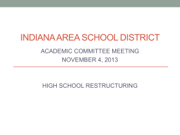 Power Point - Indiana Area School District