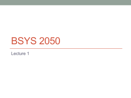 BSYS 2050 - ZEN Portfolios