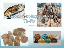 Chapter 3. Decay Systems and Geochronology II: U-Th-Pb