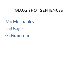 M.U.G.SHOT SENTENCES