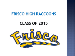 Recommended Program - Frisco ISD Schools