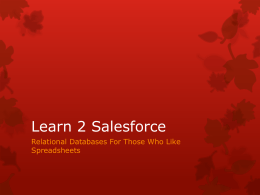 Learn 2 Salesforce - I Write Crappy Code