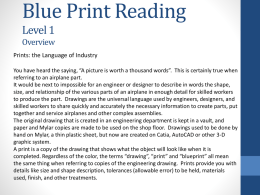 Blue Print Reading Level 1