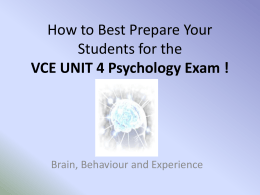 How to Best Prepare Your Students for the VCE UNIT 4