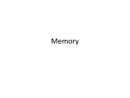 Memory - Klicks-IBPsychology-Wiki