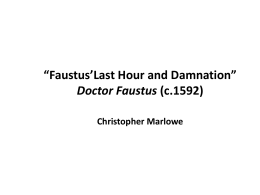 Faustus`Last Hour and Damnation
