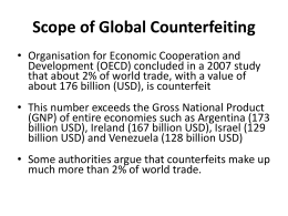 Scope of Global Counterfeiting