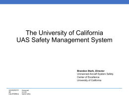 UAS Safety and Risk Management